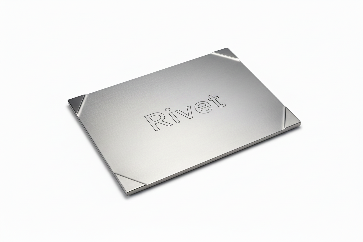 RIVET Pure Titanium Cutting Board