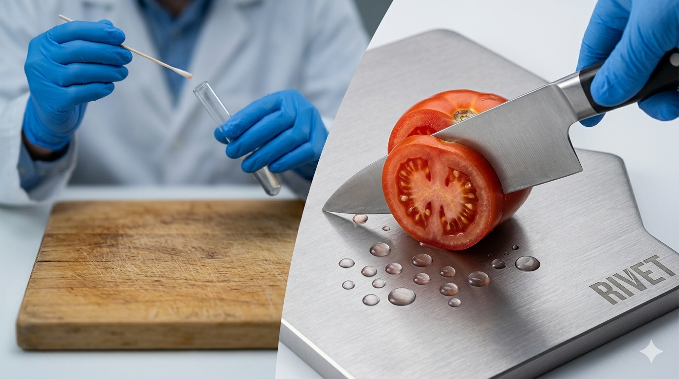 RIVET Pure Titanium Cutting Board